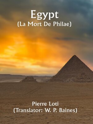 cover image of Egypt (La Mort De Philae)